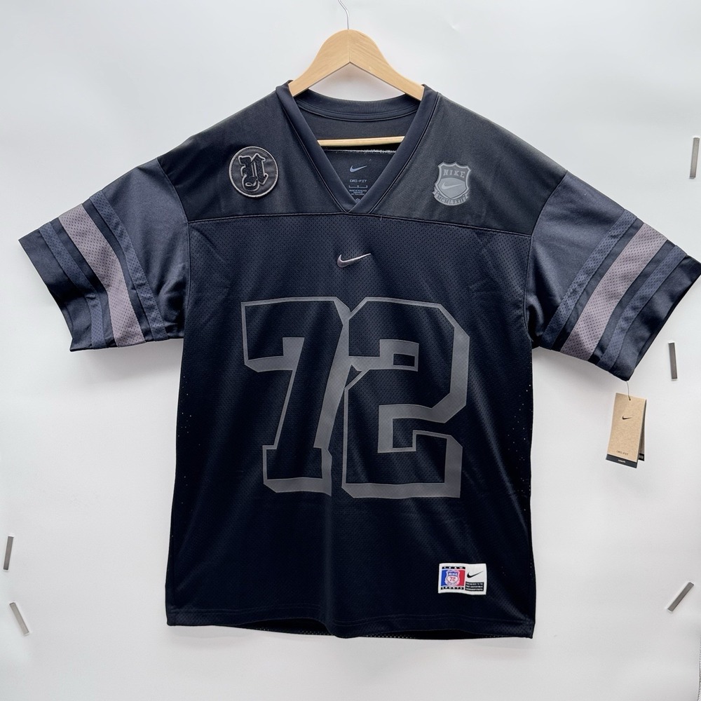 Nike Dri-Fit Next Up Mens 3XL American Gridiron Football Jersey #72 Black